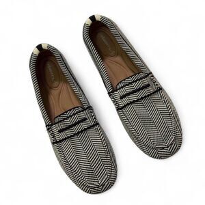 Zelaprox Black & White Mesh Loafers for Women, NEW IN BOX! Size EU 44